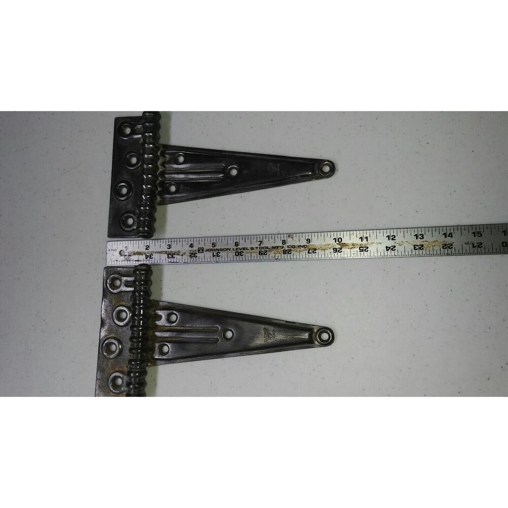 Antique Stanley Sweetheart 10in Strap Hinges set of 2